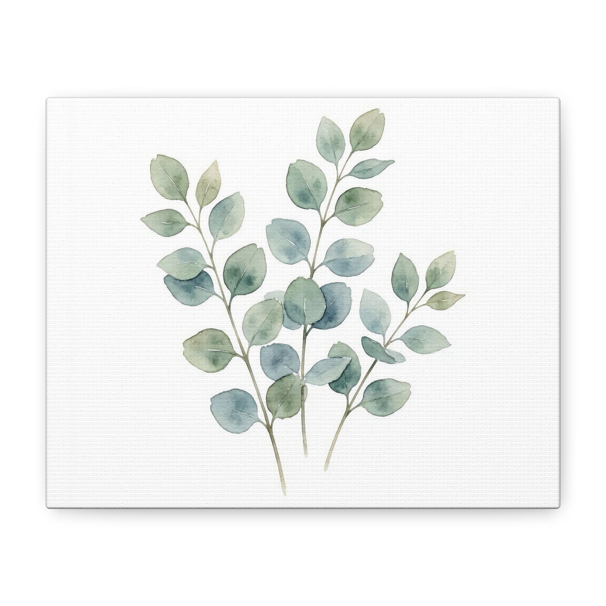 Soft Water Colour Eucalyptus Botanical Canvas Wall art