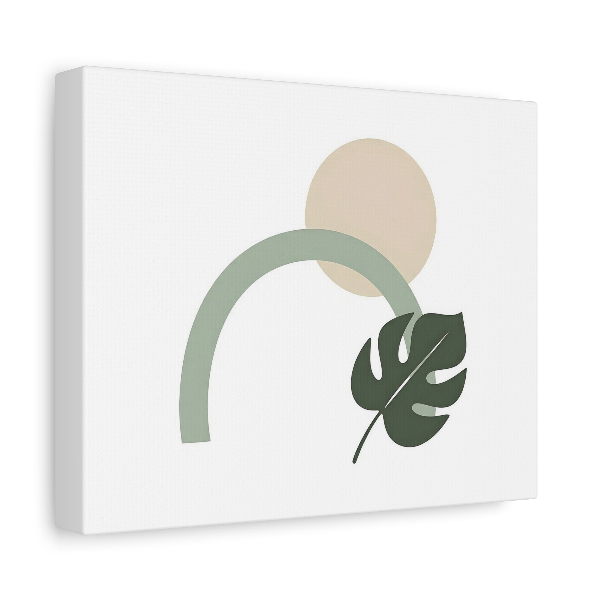 Minimalist Boho Monstera Arch Canvas Wall Art