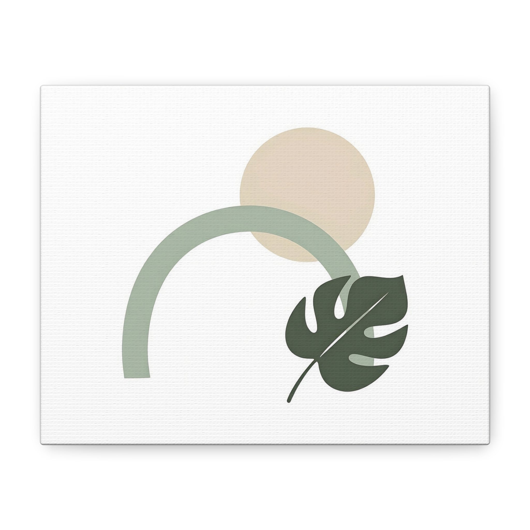Minimalist Boho Monstera Arch Canvas Wall Art