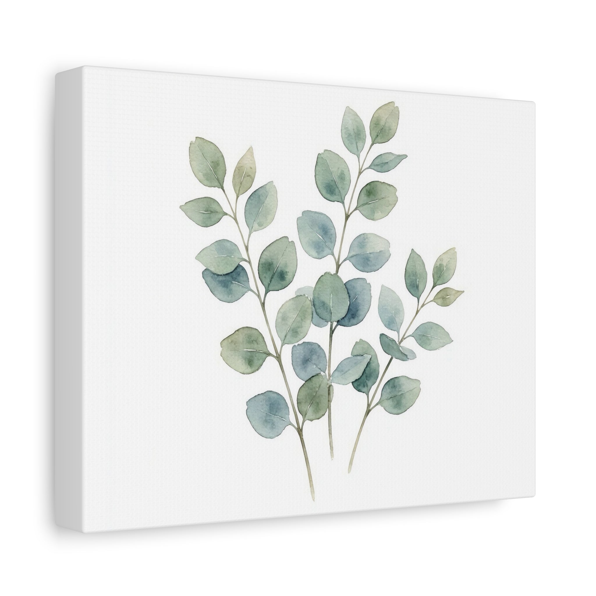 Soft Water Colour Eucalyptus Botanical Canvas Wall art