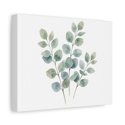 Soft Water Colour Eucalyptus Botanical Canvas Wall art