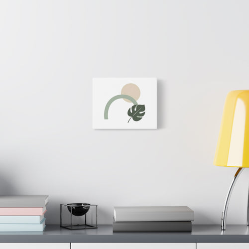 Minimalist Boho Monstera Arch Canvas Wall Art