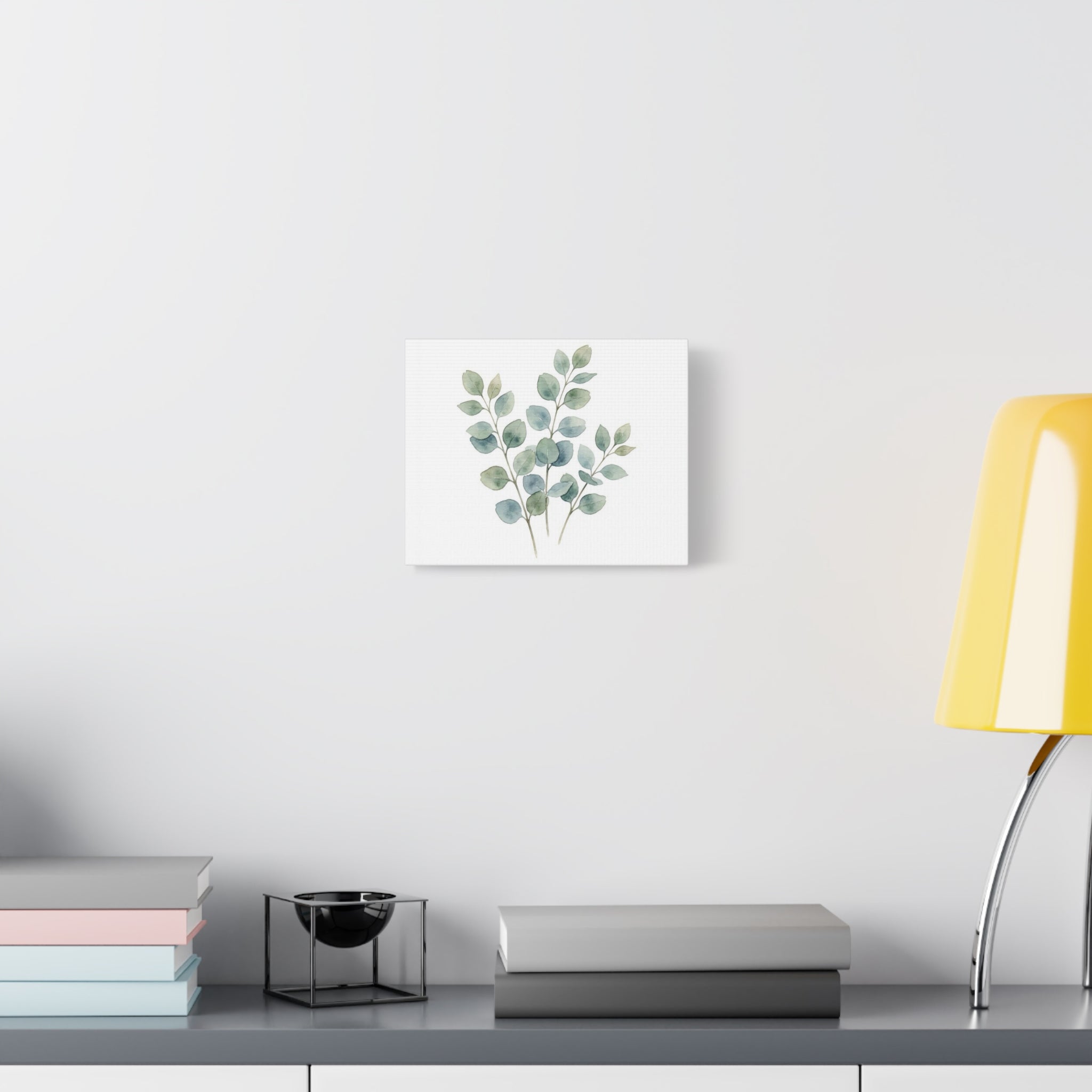 Soft Water Colour Eucalyptus Botanical Canvas Wall art